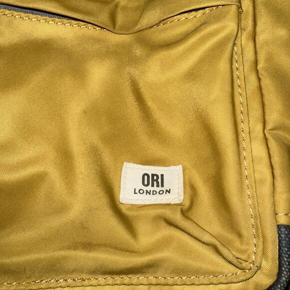 ORI London Sling Bag Mustard WILLESDEN Recycled Nylon Adjustable Casual - Picture 2 of 16